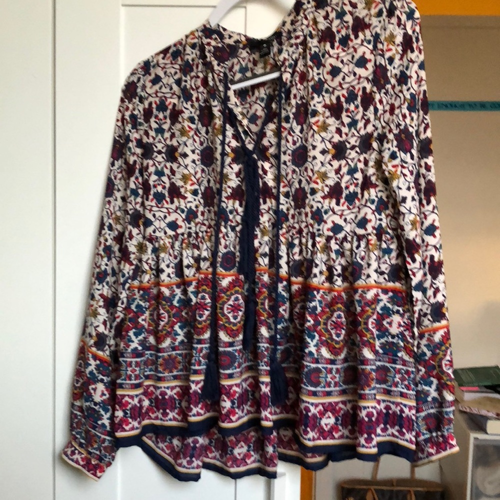 Aqua lab blouse